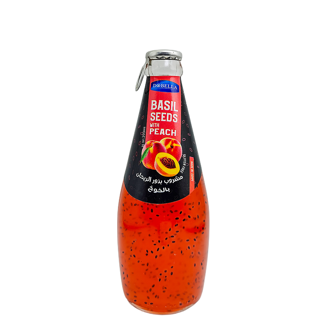 Basil Seed Drink With Peach Dobella 290 ml