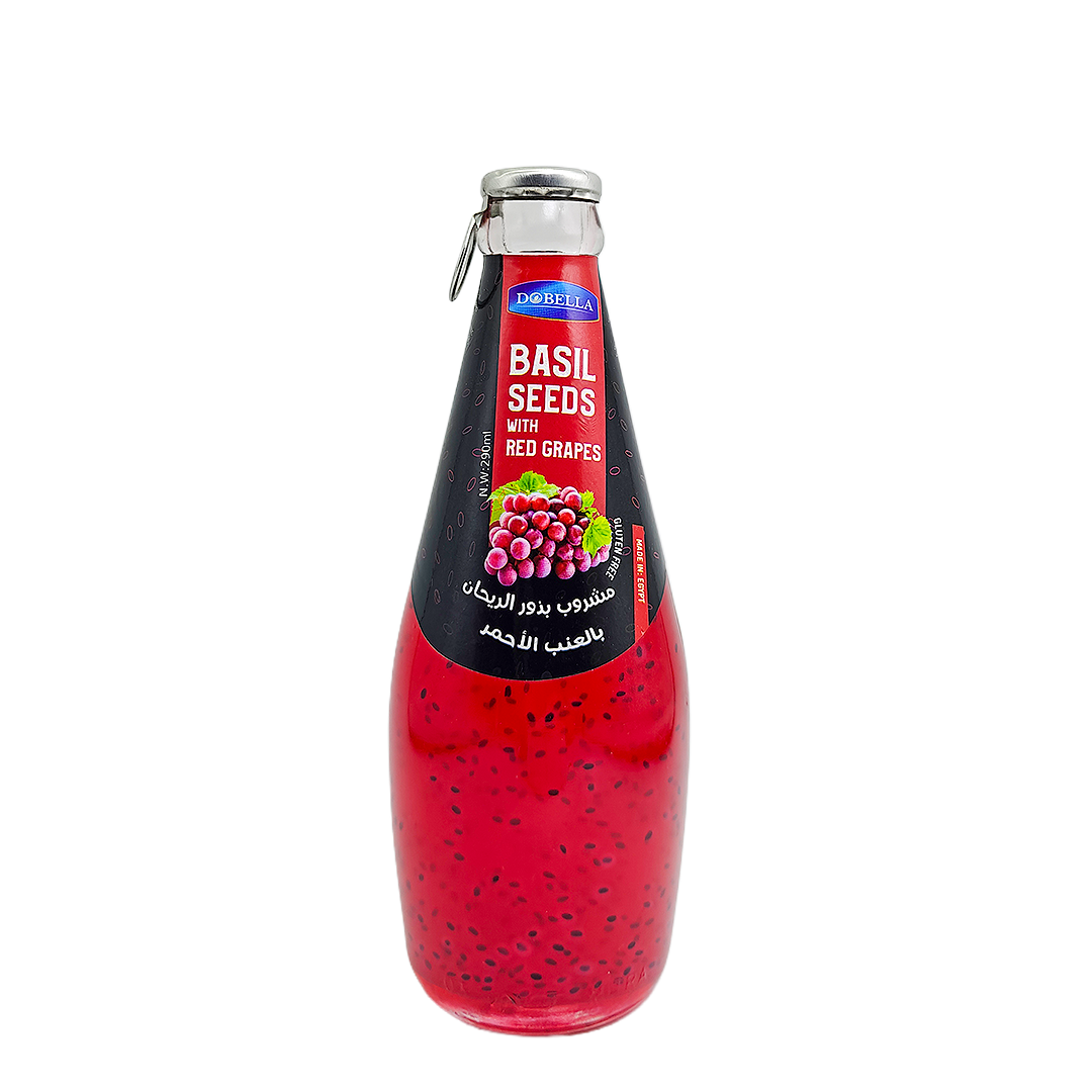 Basil Seed Drink With Red Grapes Dobella 290 ml