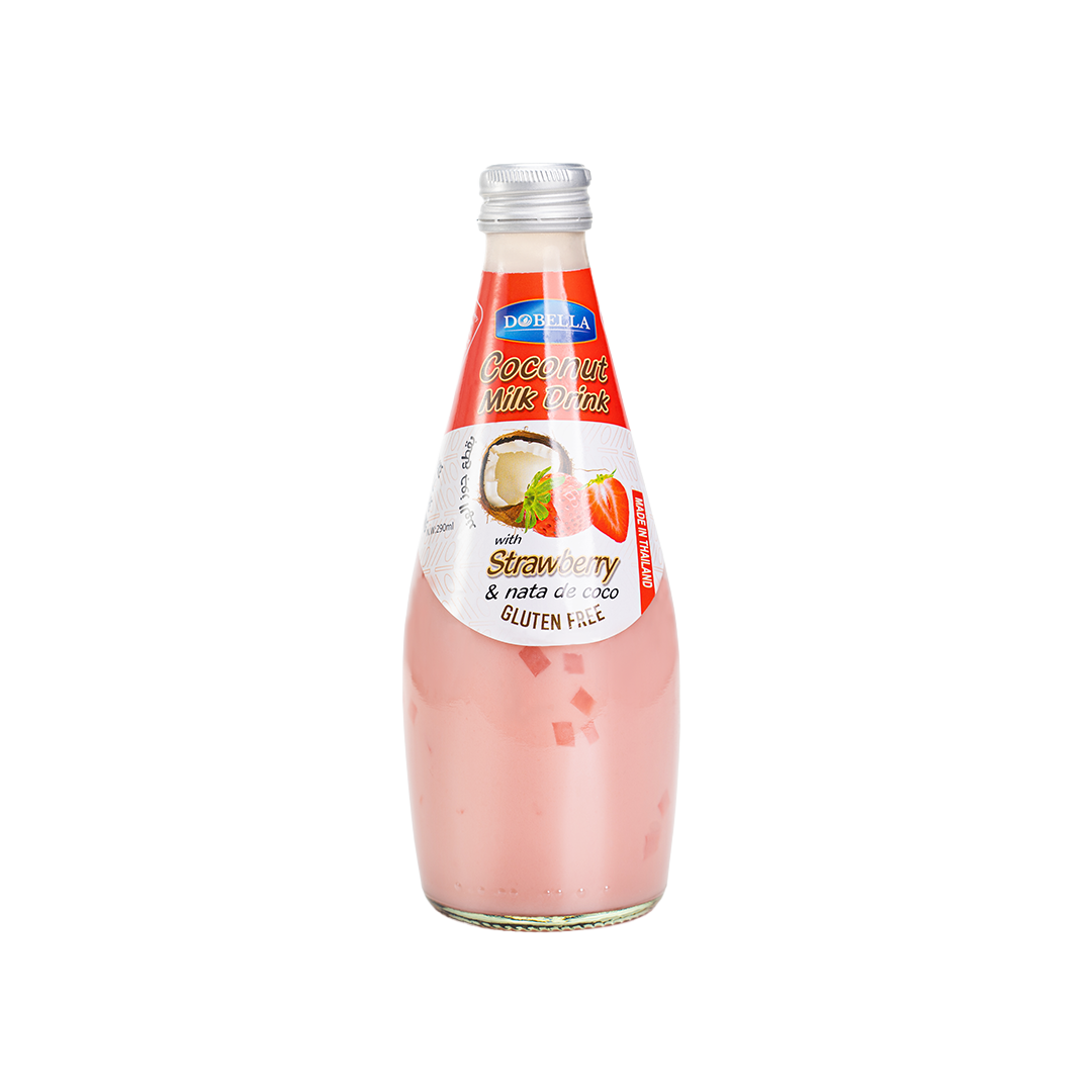 Coconut Milk Drink With Strawberry & Nata De Coco Dobella 290 ml