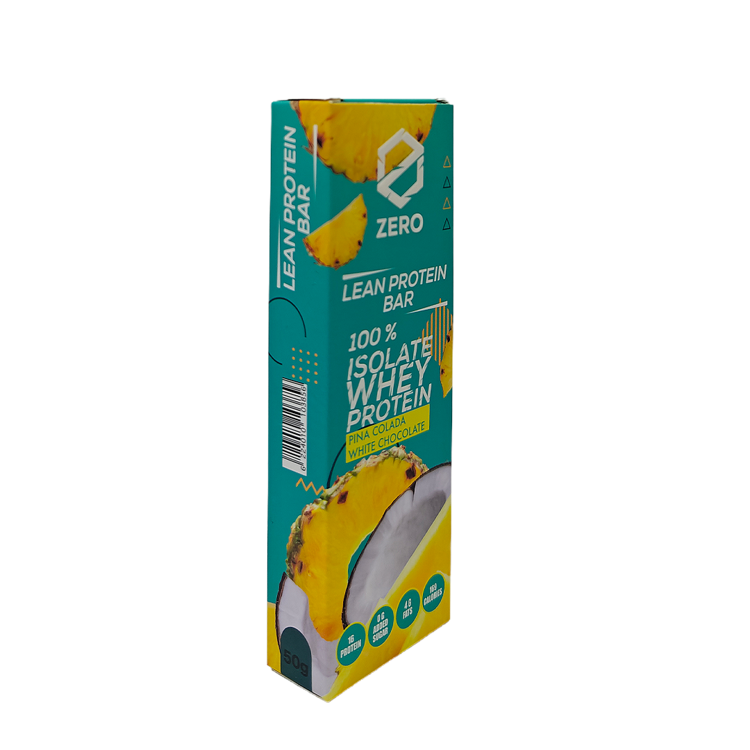 Pina Colada White Chocolate Lean Protein Bar Zero 50 g