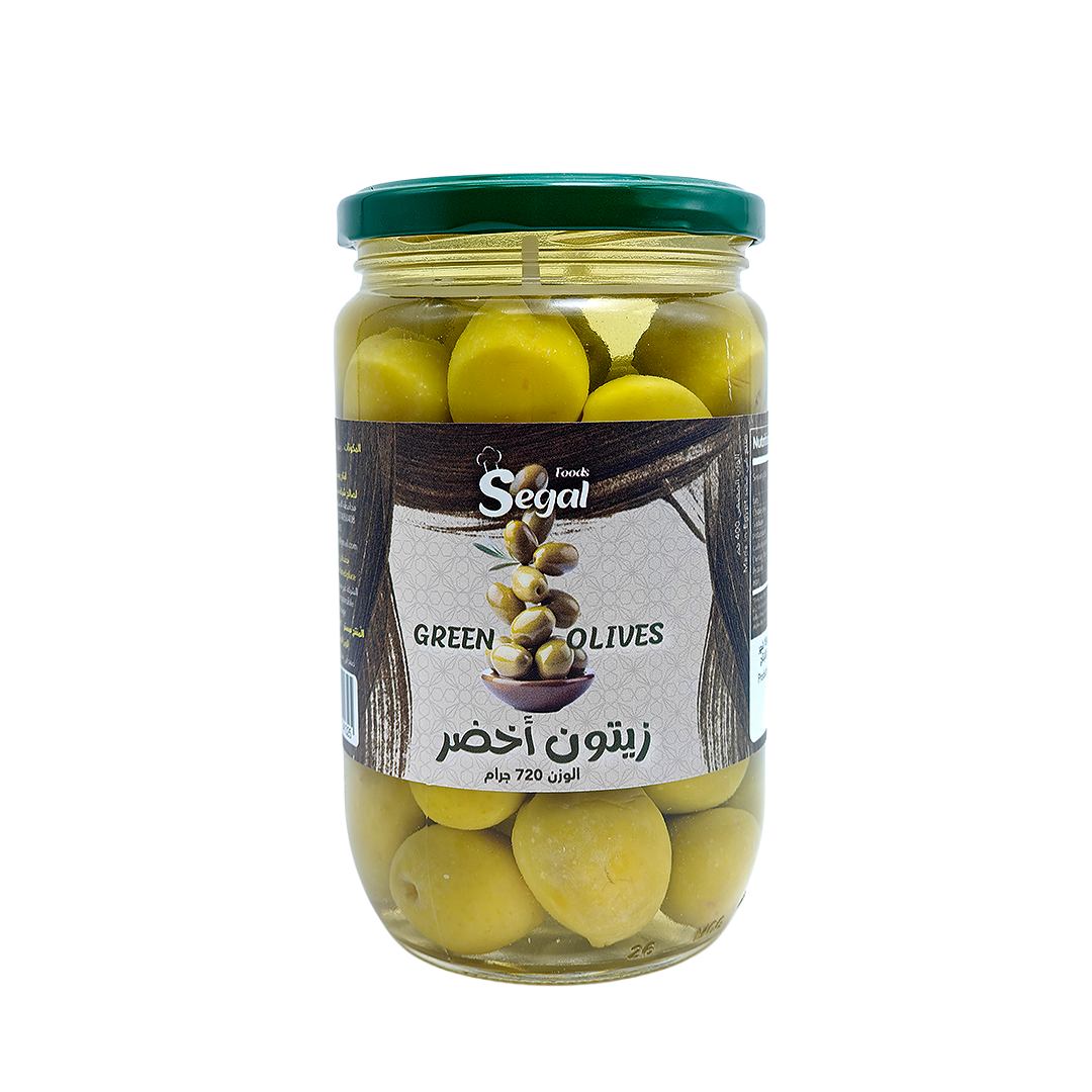 Pickled Green Olives Segal 720 g