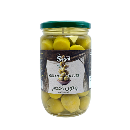 Pickled Green Olives Segal 720 g