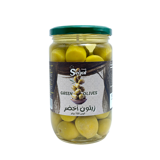 Pickled Green Olives Segal 720 g