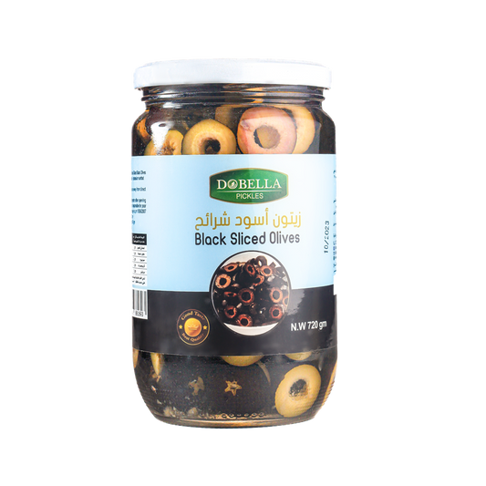 مخلل زيتون اسود شرائح 720 جرام