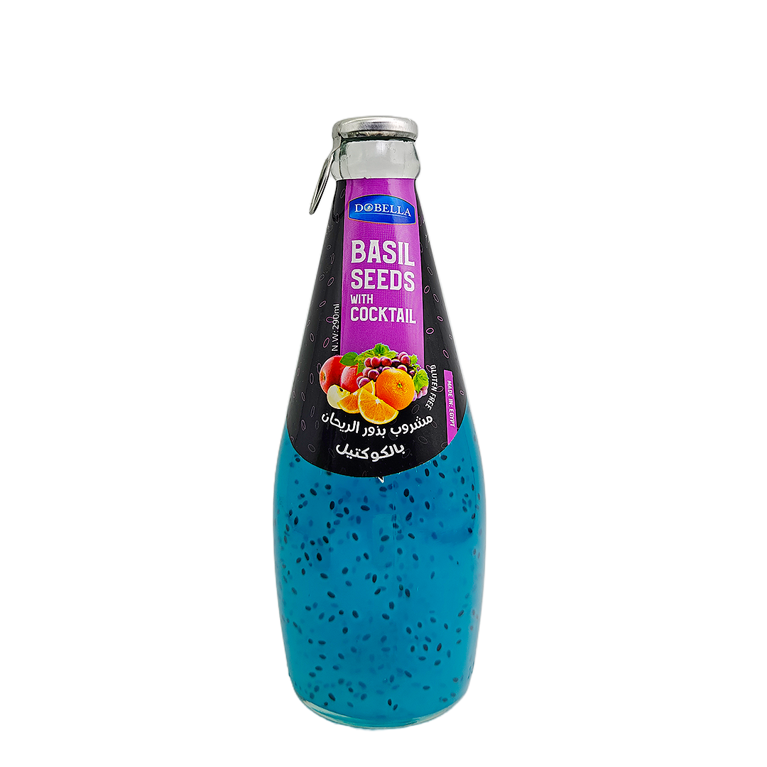 Basil Seed Drink With Cocktail Flavor Dobella 290 ml