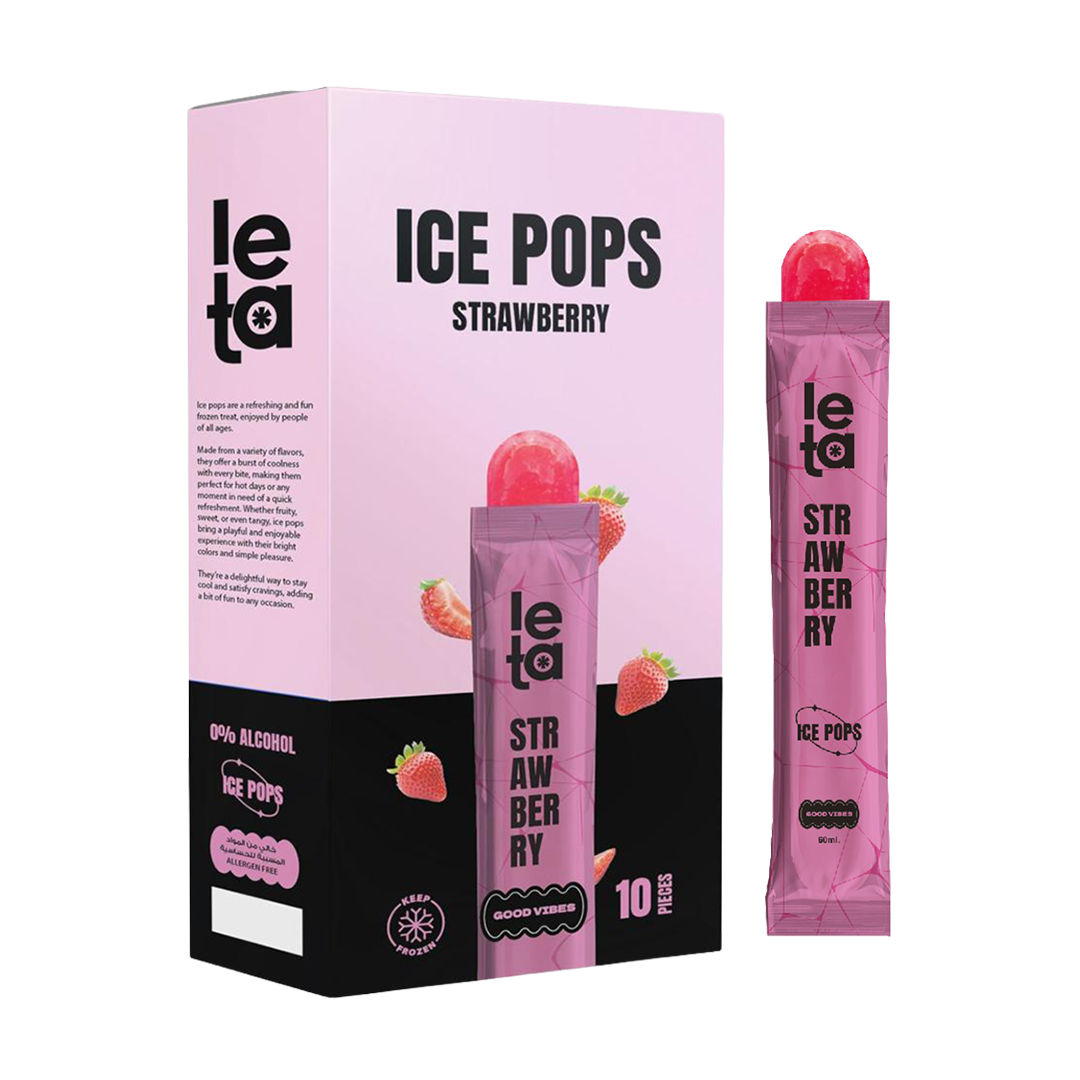 Ice Pops Strawberry Leta 600ml