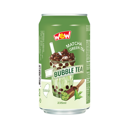 Matcha Green Tea Canned Bubble Tea Drink Wow 235 ml