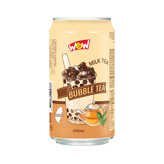 Milk Tea Canned Bubble Tea Drink Wow 235 ml