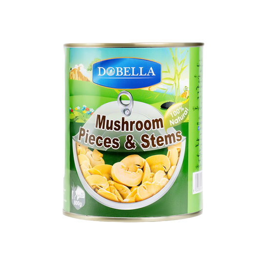 Mushroom Pieces & Stems Can Dobella 800 g