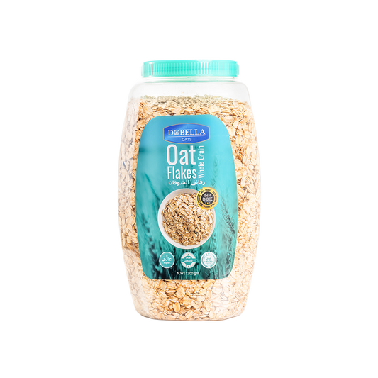 Whole Grain Oat Flakes Jar Dobella 1200 g