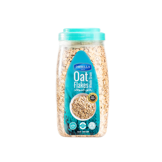 Whole Grain Oat Flakes Jar Dobella 600 g